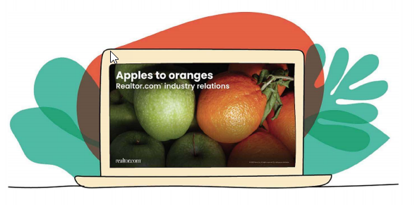 apple and orange together with realtor.com industry relations title