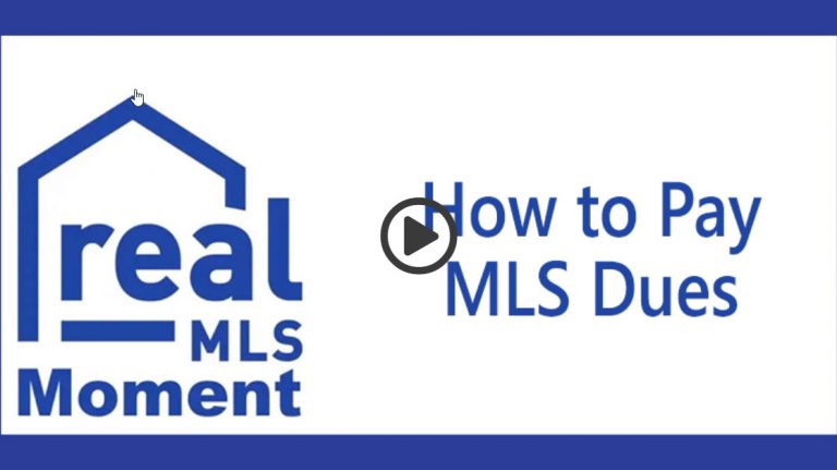 realMLS Moment How to Pay Dues