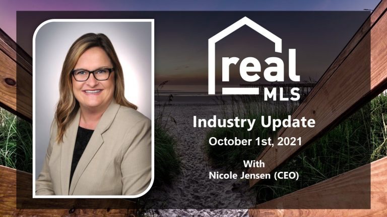 realMLS Industry Update October 1st 2021 with Nicole Jensen, CEO