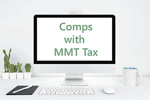 Computer Monitor in modern office with Comps with MMT Tax