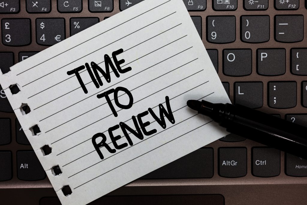 A remonder that it is time to renew your MLS membership