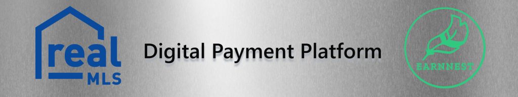 realMLS logo and Earnnest Logo Digital Payment Platform