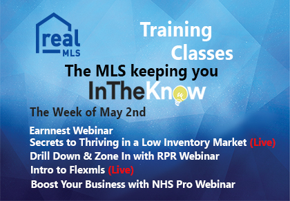 realMLS Week of May 2nd Training Classes