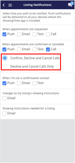 Coming Soon From ShowingTime: Receive Notifications by Phone for Declined or Cancelled Appointments Only