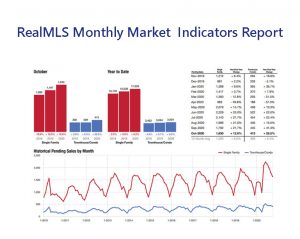 showingtime monthly stats for sales and listing in the MLS
