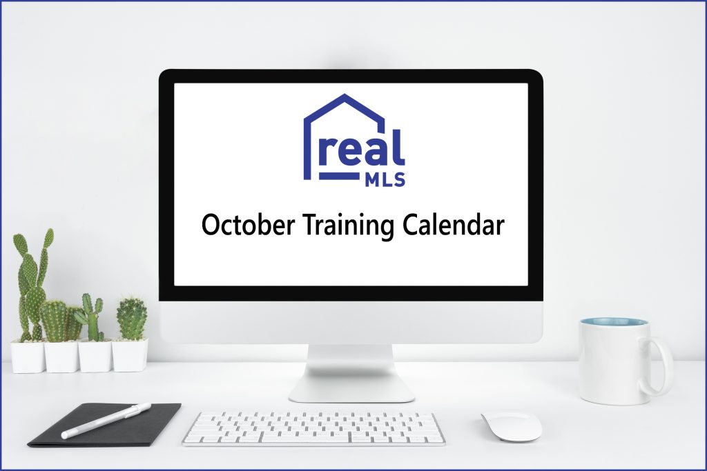 Computer with realMLS October Training Calendar