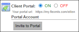 Screenshot of the Portal tab in Contact Management to setup a portal