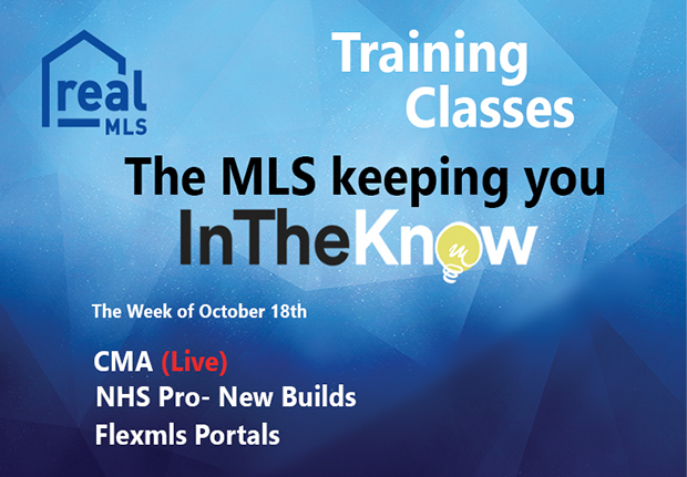 realMLS Training Classes Week of October 18th