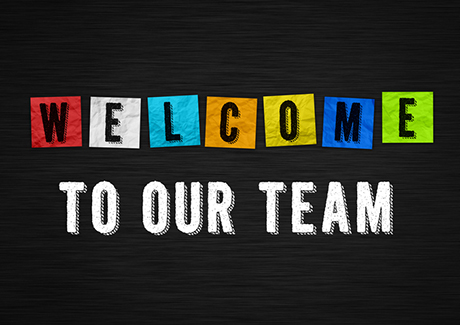 Welcome to our team - welcome message