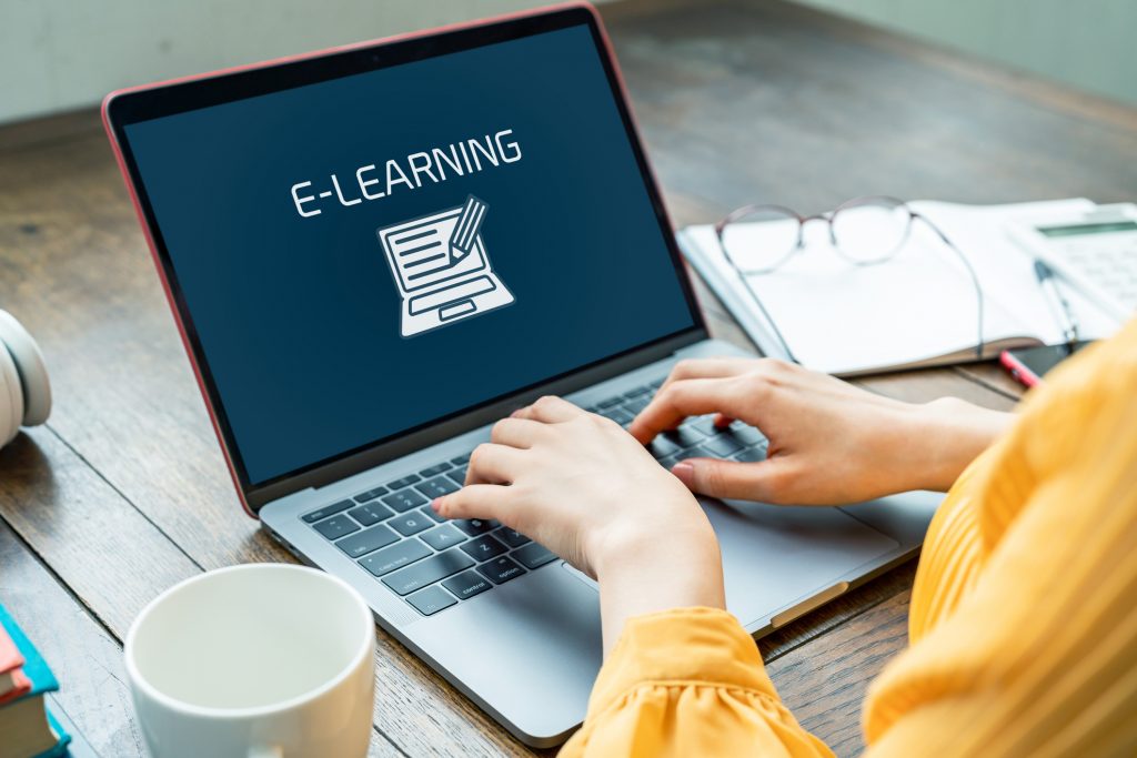 e-learning concept. Online classes.