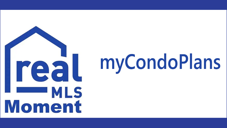 realMLS logo and MLS Moment video for myCondoPlans