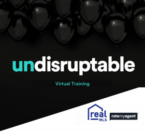 Undisruptable Virtual Training realMLS and RateMyAgent Logos