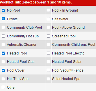 adding a listing pool and hot tub screenshot 